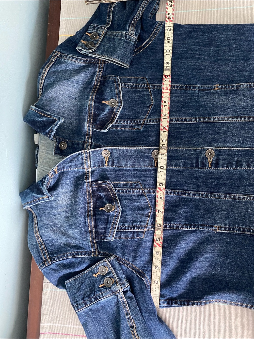 Liz Claiborne Blue Button-Front Denim Jacket XL - Picture 7 of 11